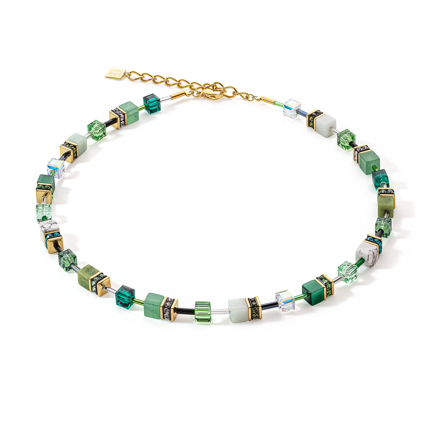 GeoCUBE® Iconic Precious Halskette grün von COEUR DE LION