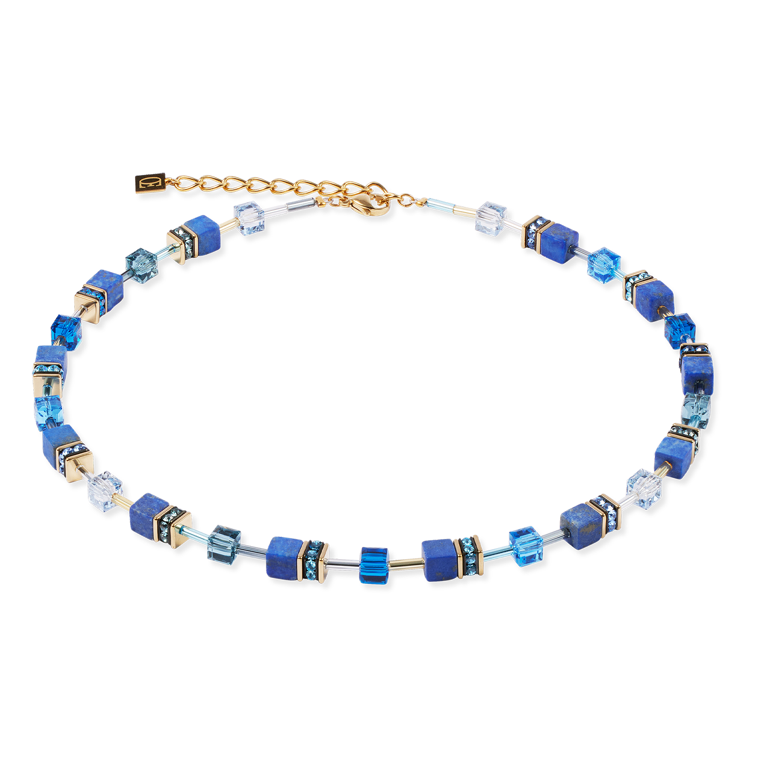GeoCUBE® Iconic Precious Halskette blau von COEUR DE LION