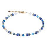GeoCUBE® Iconic Precious Halskette blau