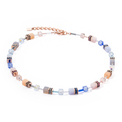 GeoCUBE® Iconic Precious Halskette Hellblau-beige von COEUR DE LION