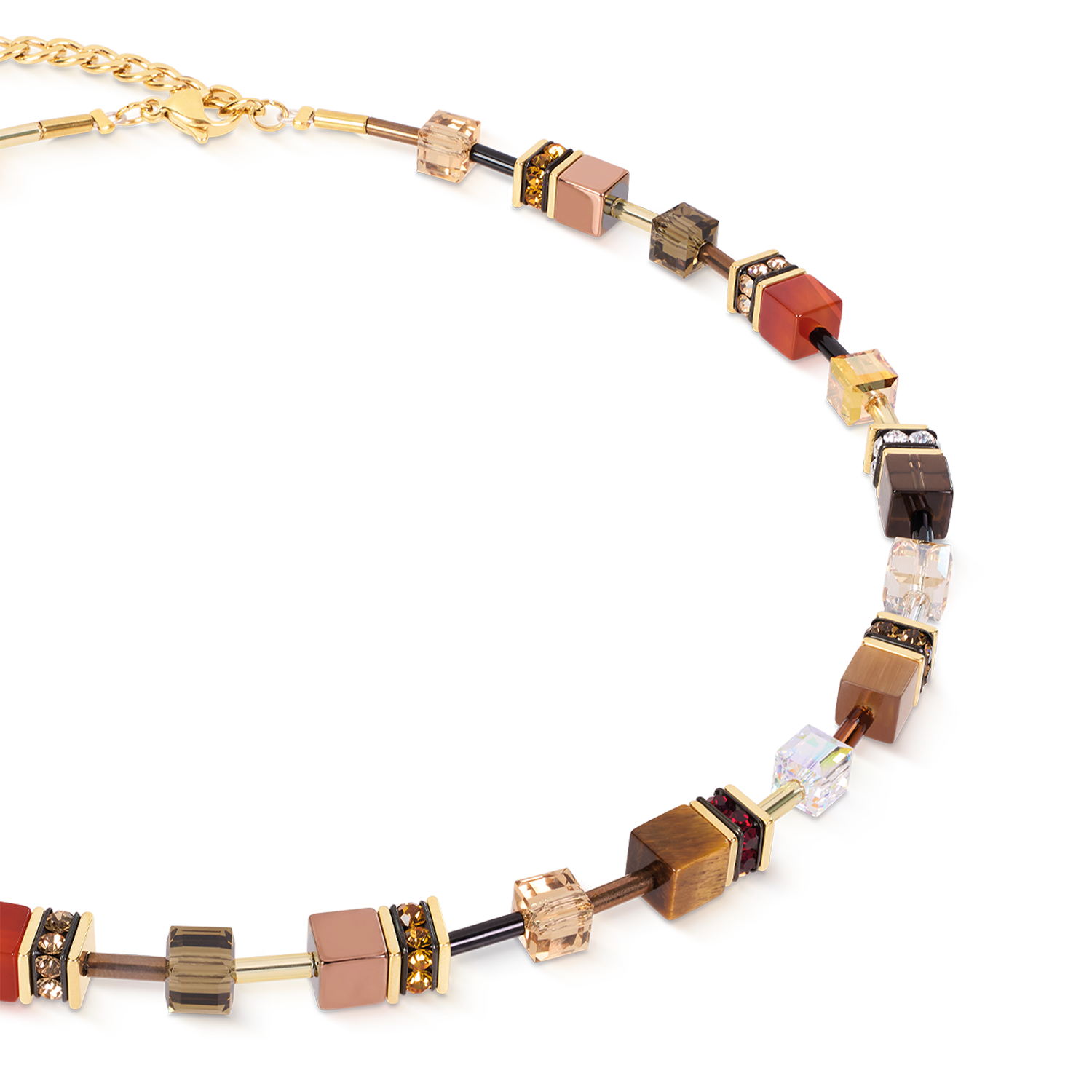 GeoCUBE® Iconic Precious Halskette Amber Glow
