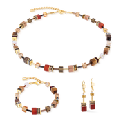 GeoCUBE® Iconic Precious Halskette Amber Glow von COEUR DE LION – im Set mit passenden Schmuckstücken