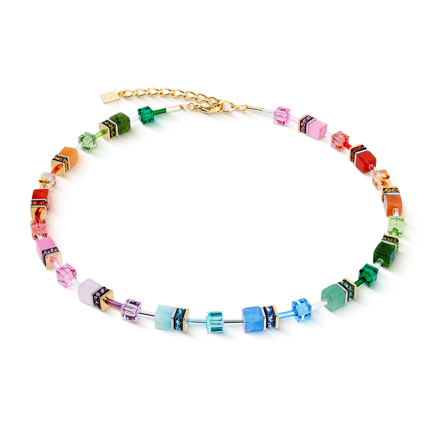 GeoCUBE® Iconic Precious Halskette Rainbow von COEUR DE LION