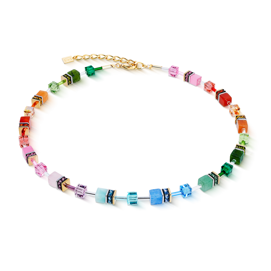 GeoCUBE® Iconic Precious Halskette Rainbow
