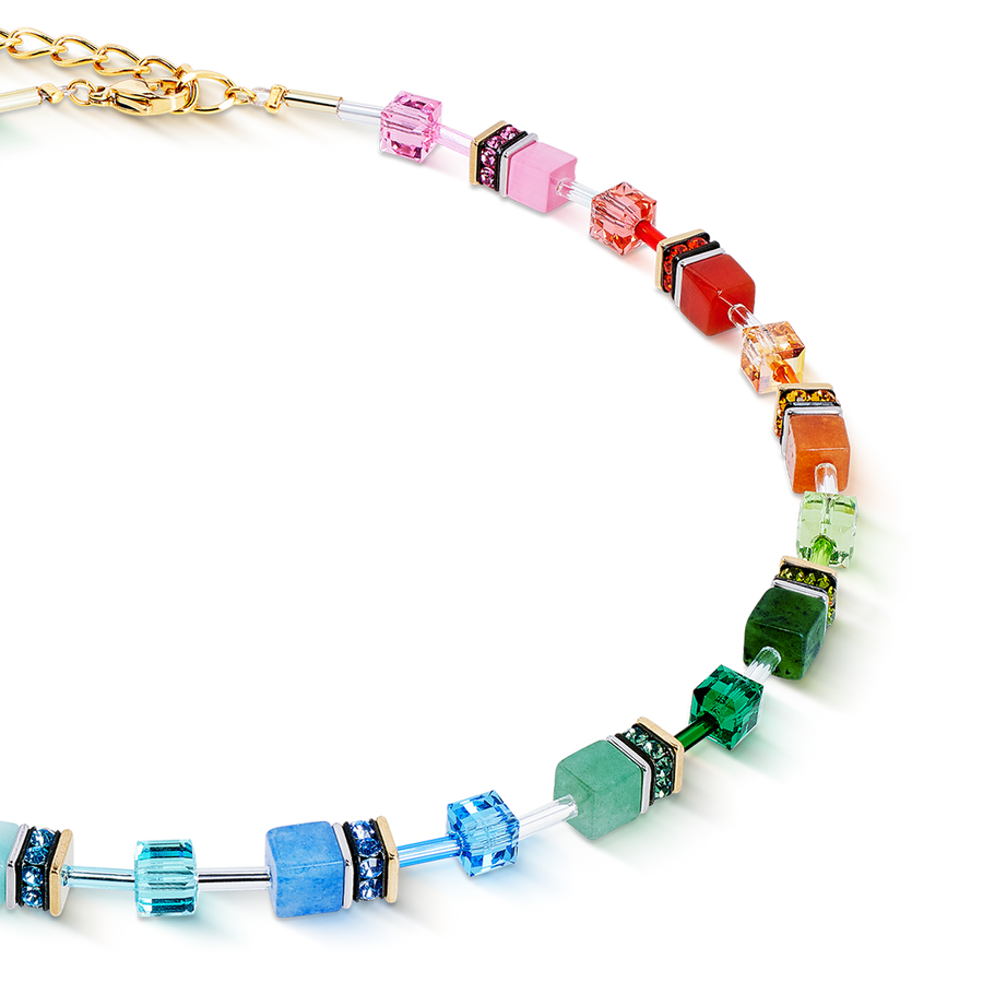 GeoCUBE® Iconic Precious Halskette Rainbow