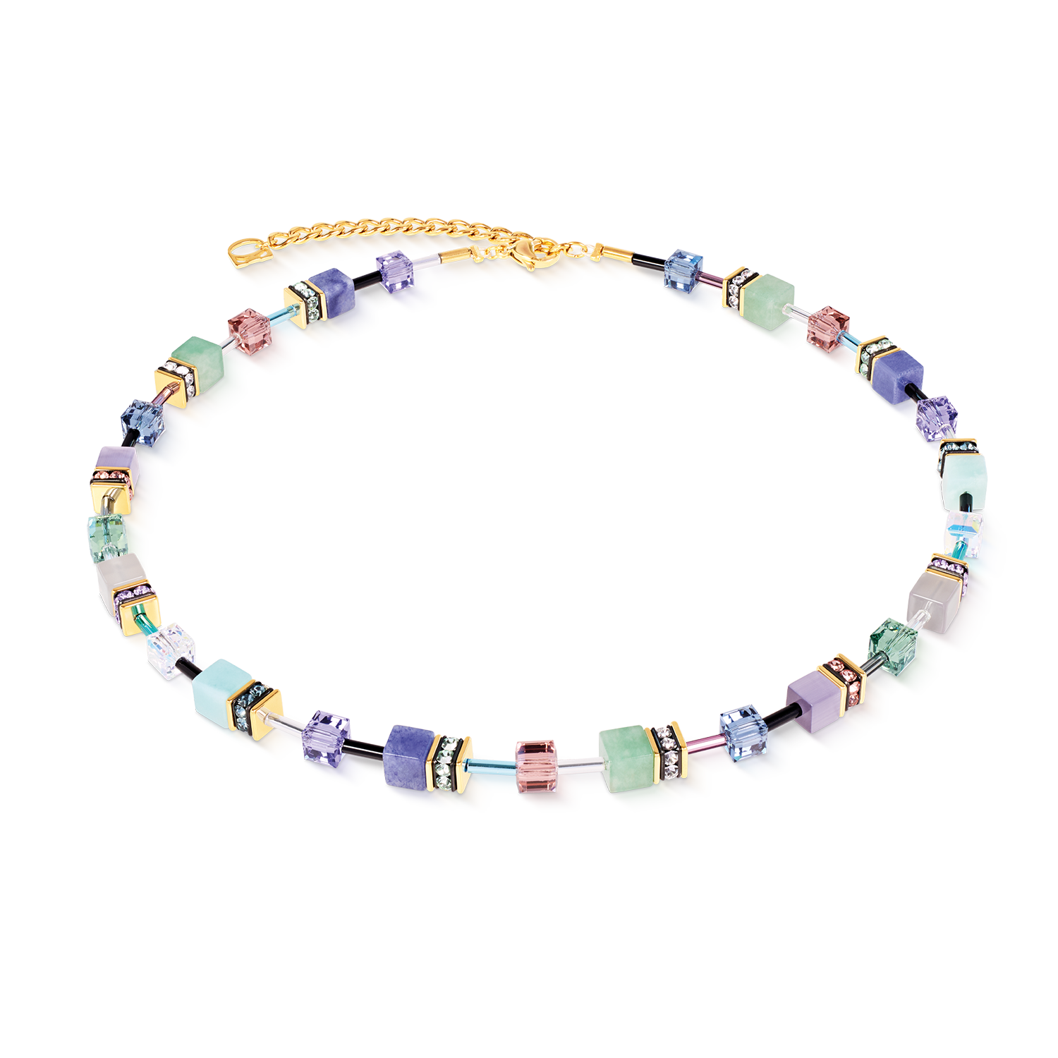 GeoCUBE® Iconic Precious Halskette Pastel Garden