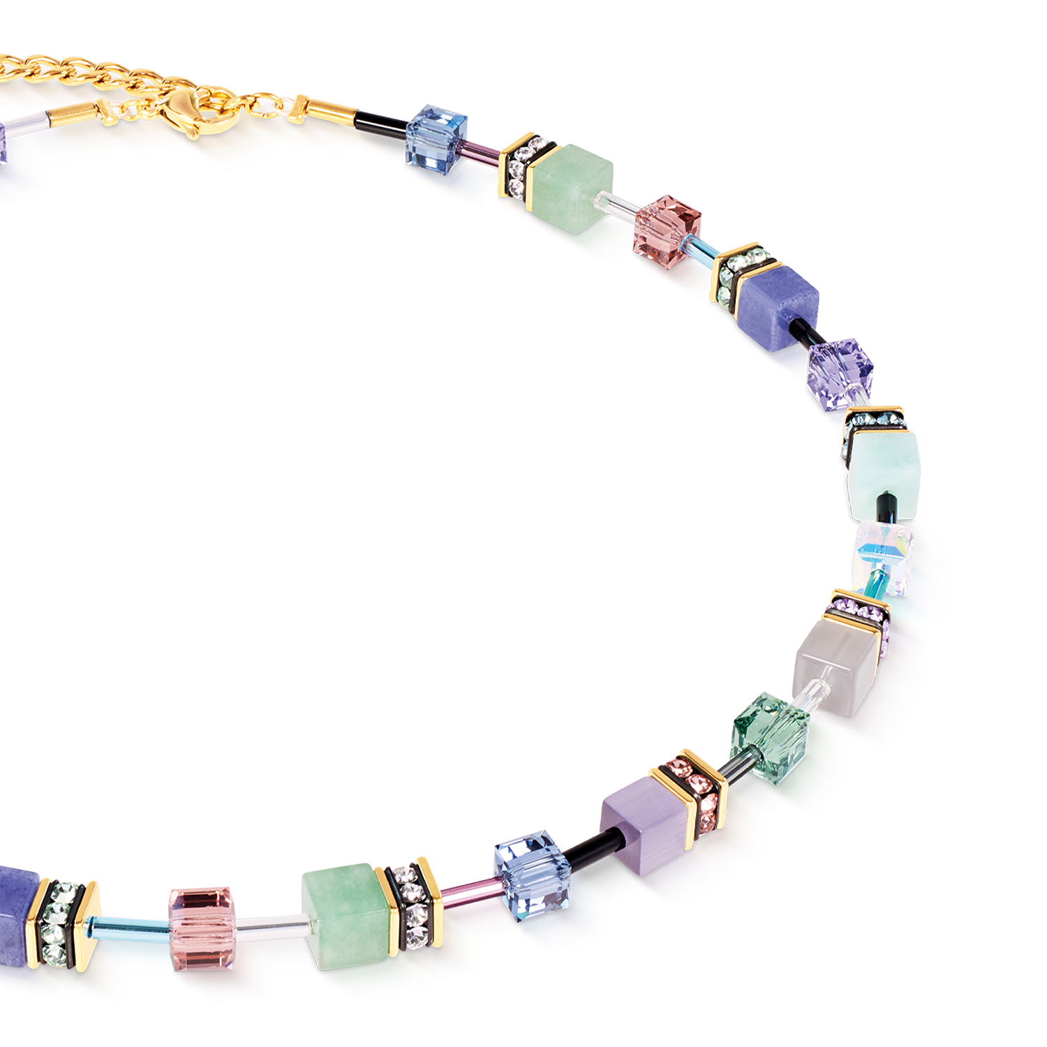 GeoCUBE® Iconic Precious Halskette Pastel Garden