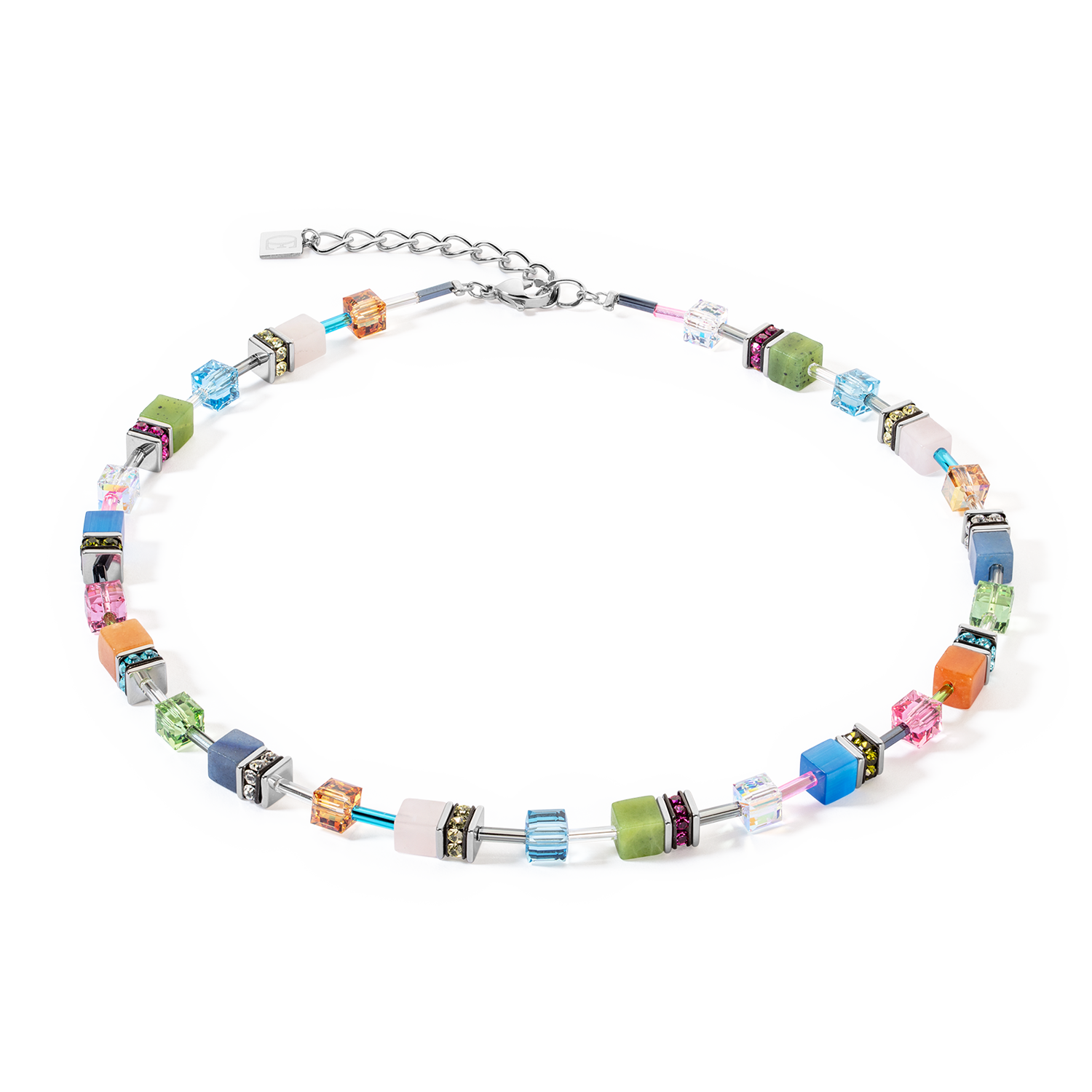 GeoCUBE® Iconic Precious Halskette multicolour boho von COEUR DE LION