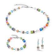 GeoCUBE® Iconic Precious Halskette multicolour boho von COEUR DE LION – im Set mit passenden Schmuckstücken