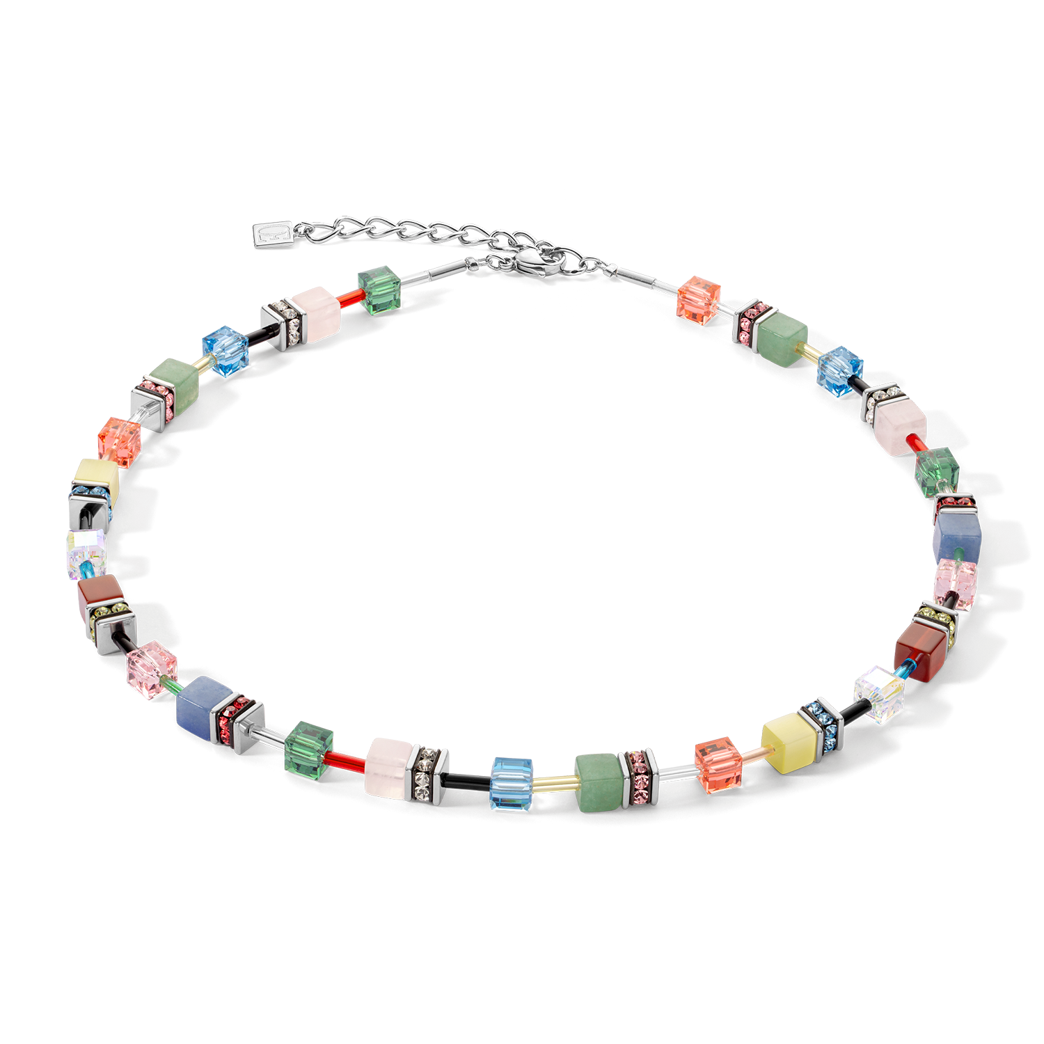 GeoCUBE® Iconic Precious Halskette Multicolour Delight von COEUR DE LION