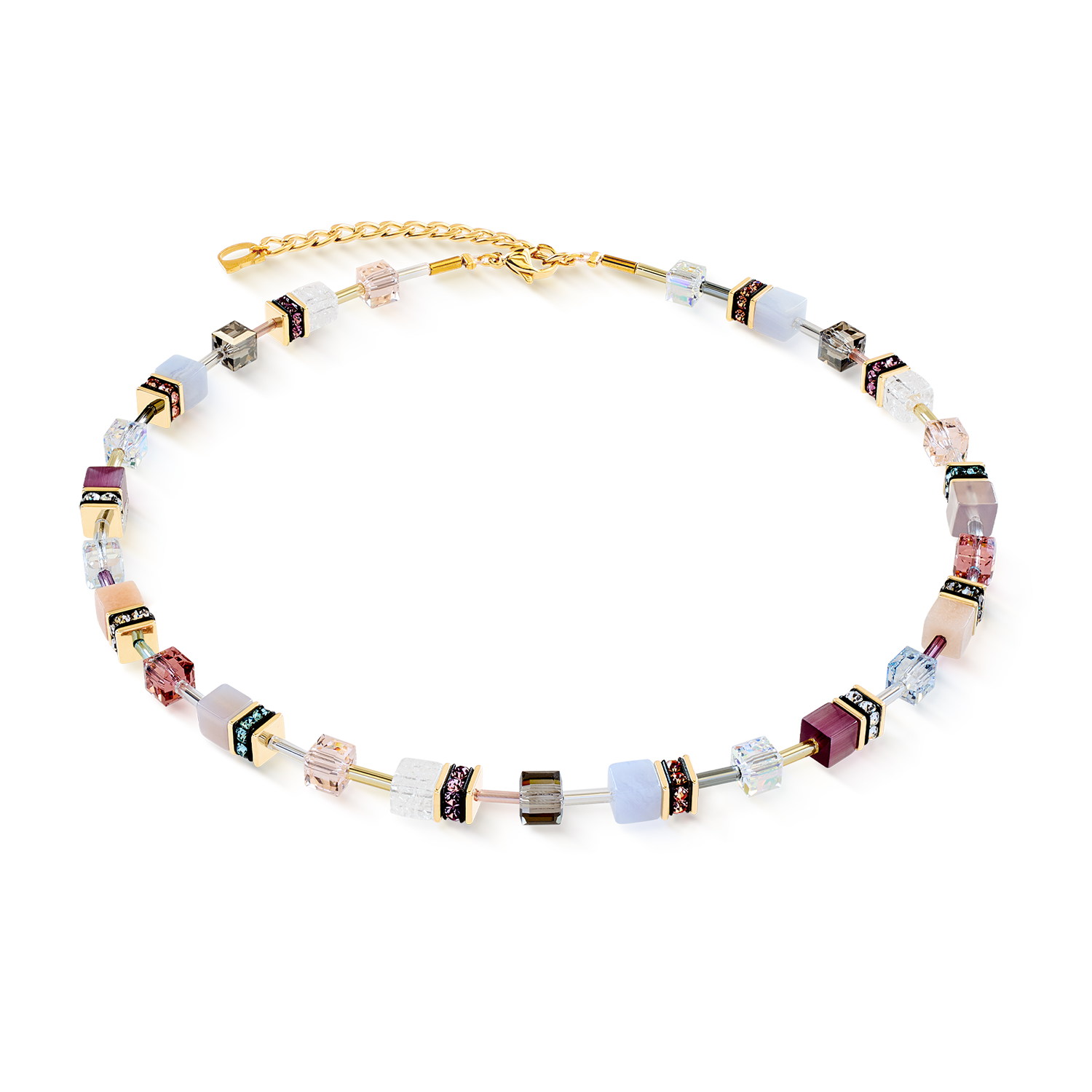GeoCUBE® Iconic Precious Halskette Golden Blush