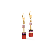 GeoCUBE® Iconic Precious Ohrringe Festive rot von COEUR DE LION