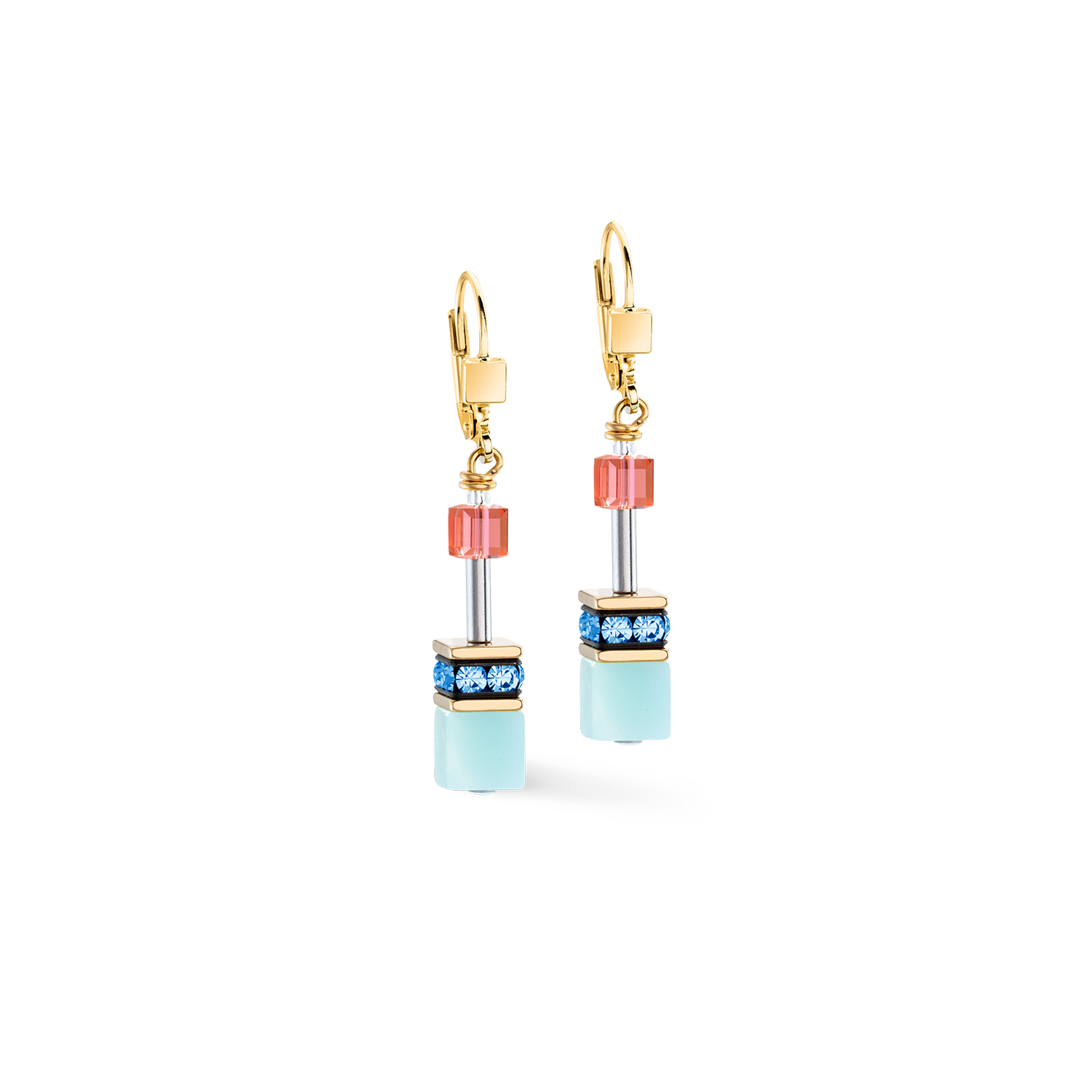 GeoCUBE® Iconic Precious Ohrringe Rainbow von COEUR DE LION