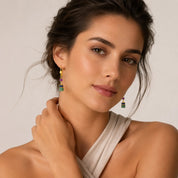 COEUR DE LION GeoCUBE® Iconic Precious Ohrhänger Gem Harmony – am Model