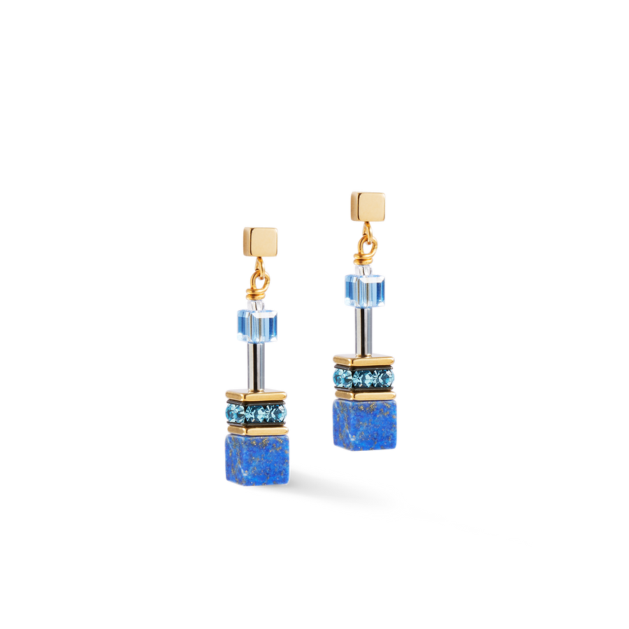 GeoCUBE® Iconic Precious Ohrringe blau