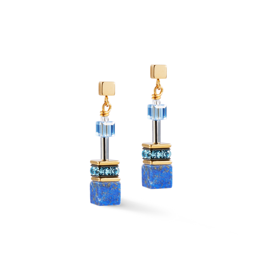GeoCUBE® Iconic Precious Ohrringe blau