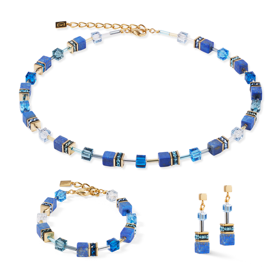 GeoCUBE® Iconic Precious Ohrringe blau