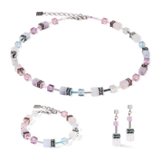 GeoCUBE® Iconic Precious Ohrringe rosa-flieder von COEUR DE LION – im Set mit passenden Schmuckstücken