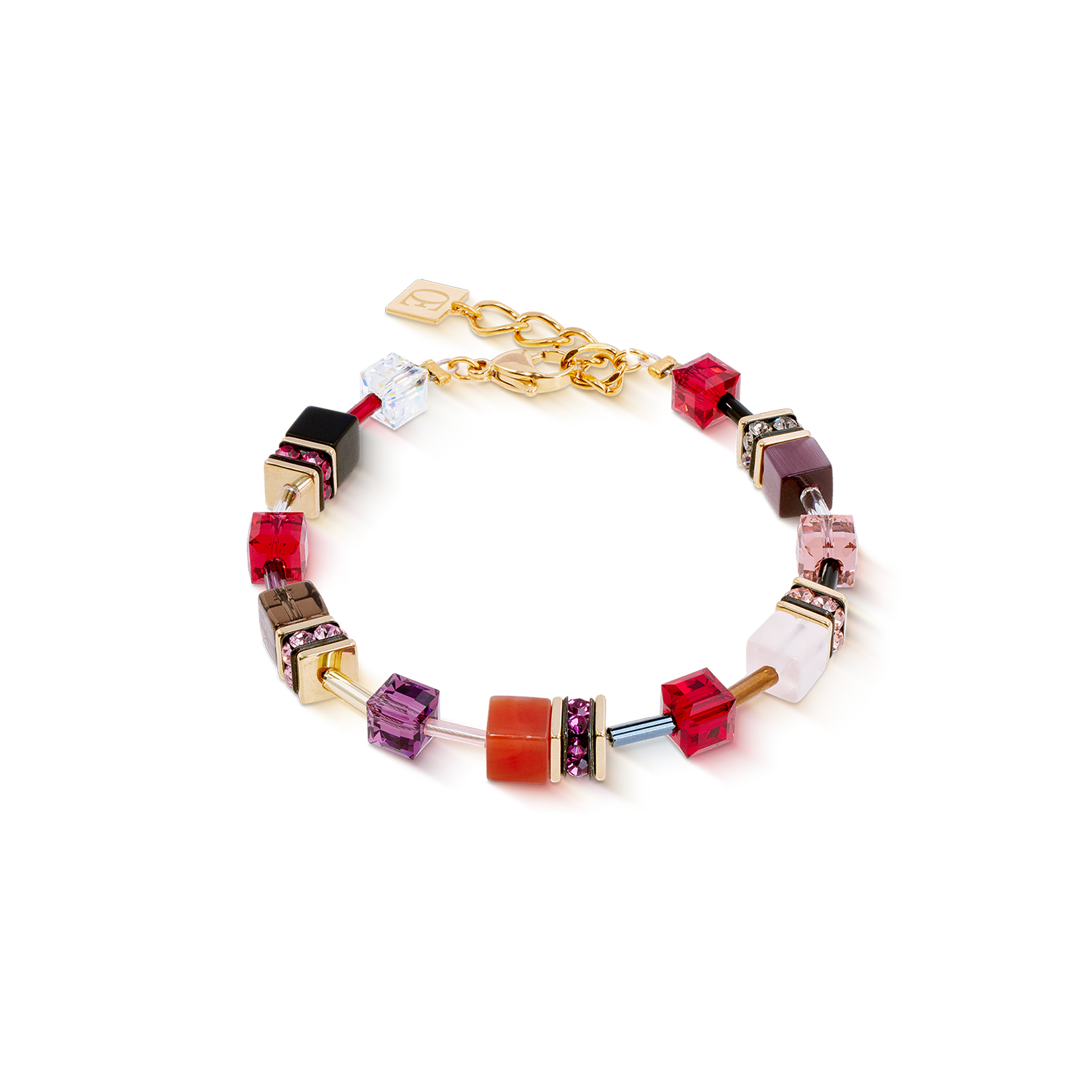 GeoCUBE® Iconic Precious Armband Festive rot