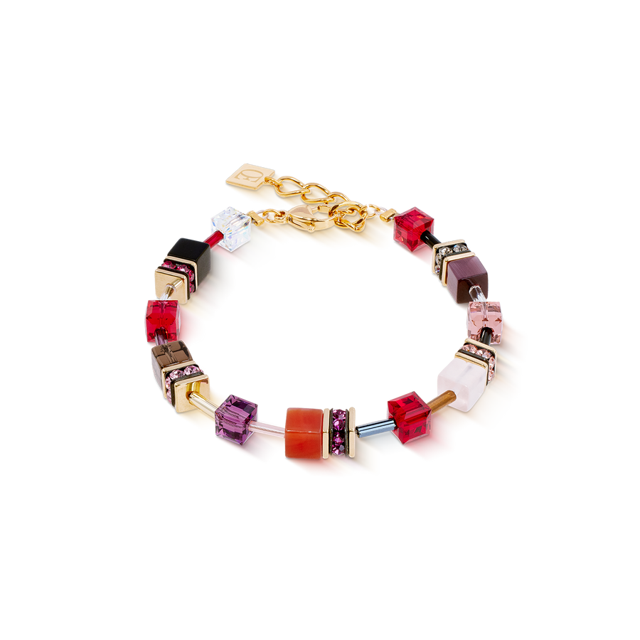 GeoCUBE® Iconic Precious Armband Festive rot