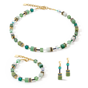 GeoCUBE® Iconic Precious Armband grün von COEUR DE LION – im Set mit passenden Schmuckstücken