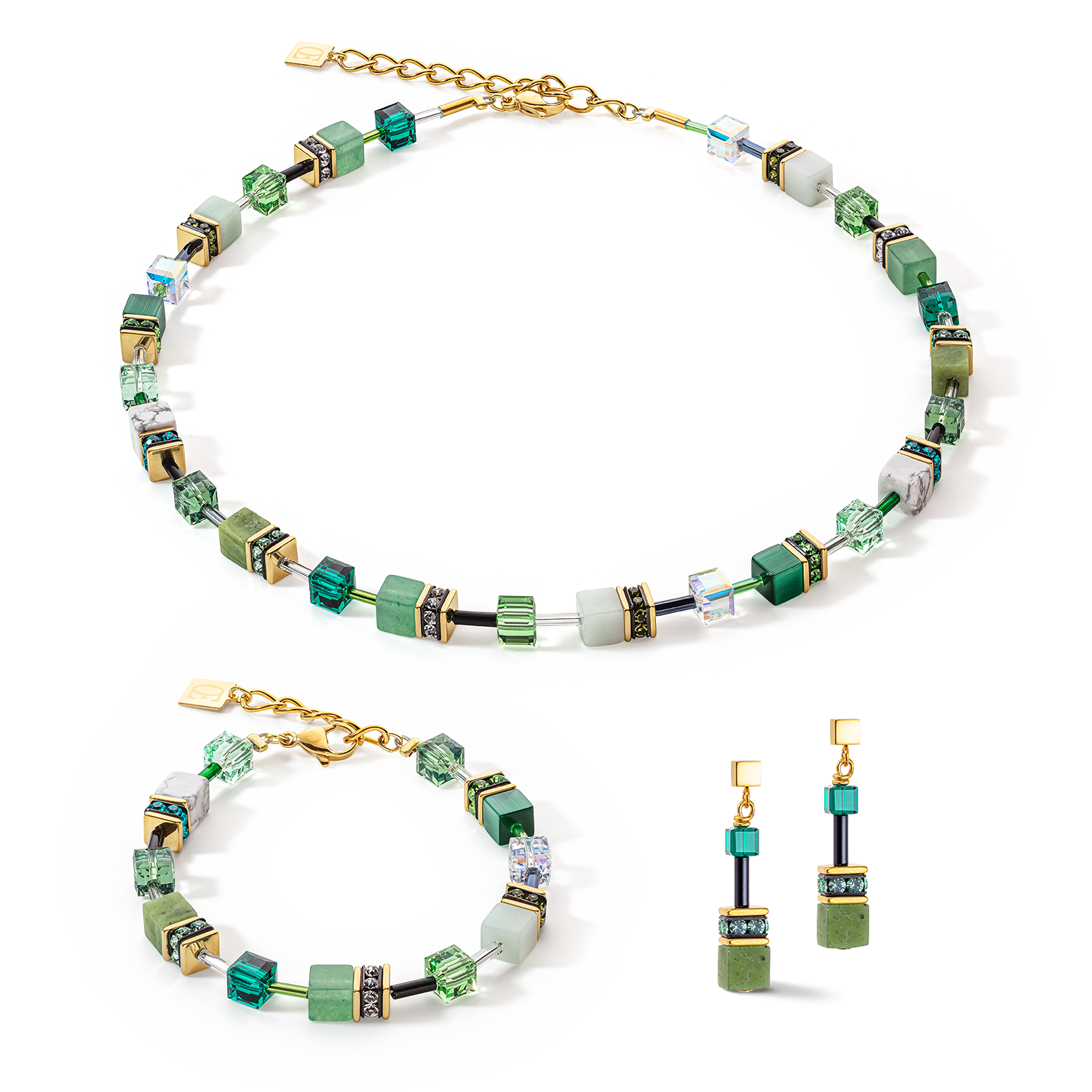 GeoCUBE® Iconic Precious Armband grün