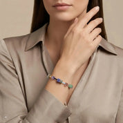 COEUR DE LION GeoCUBE® Iconic Precious Armband Pastel Garden – am Model