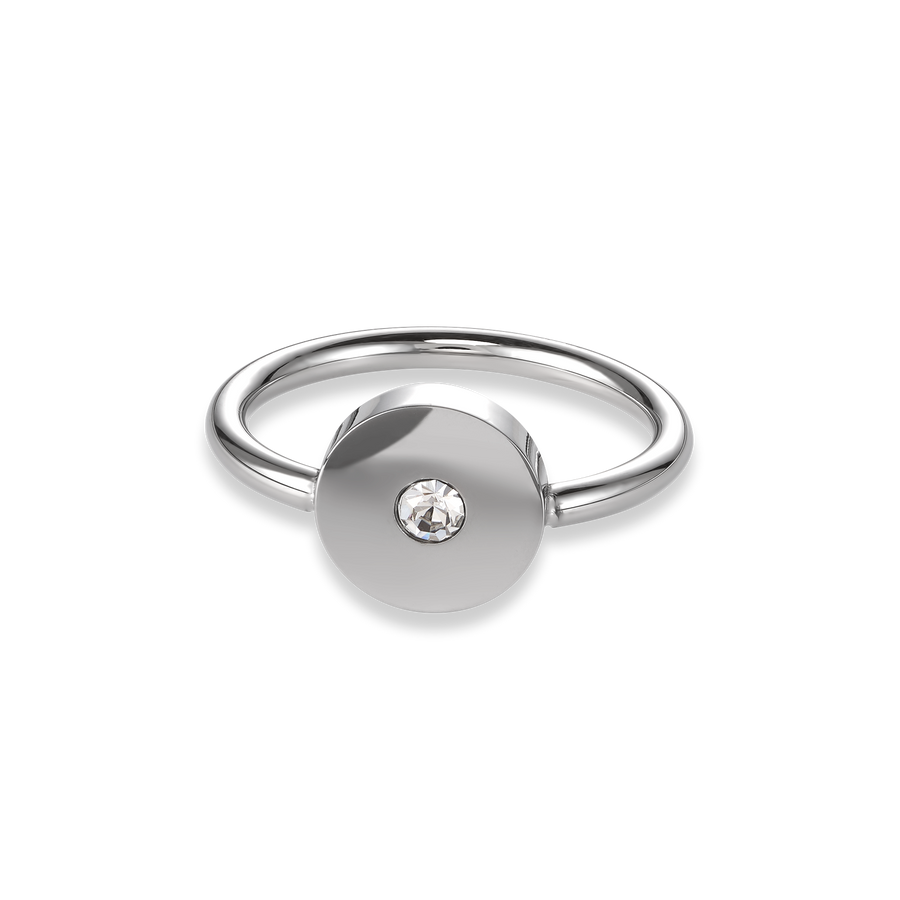 Ring SparklingCOINS Edelstahl silber