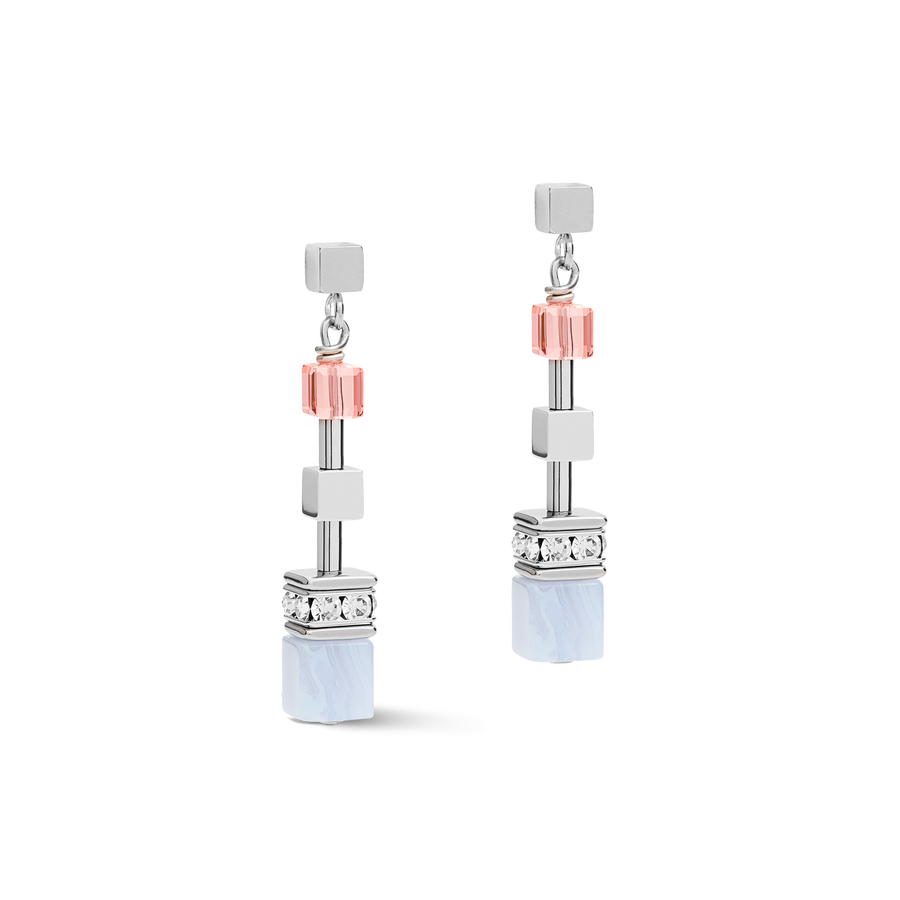 Ohrringe GeoCUBE® Multitask summer multi pastell-silber