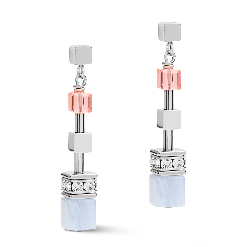 Ohrringe GeoCUBE® Multitask summer multi pastell-silber