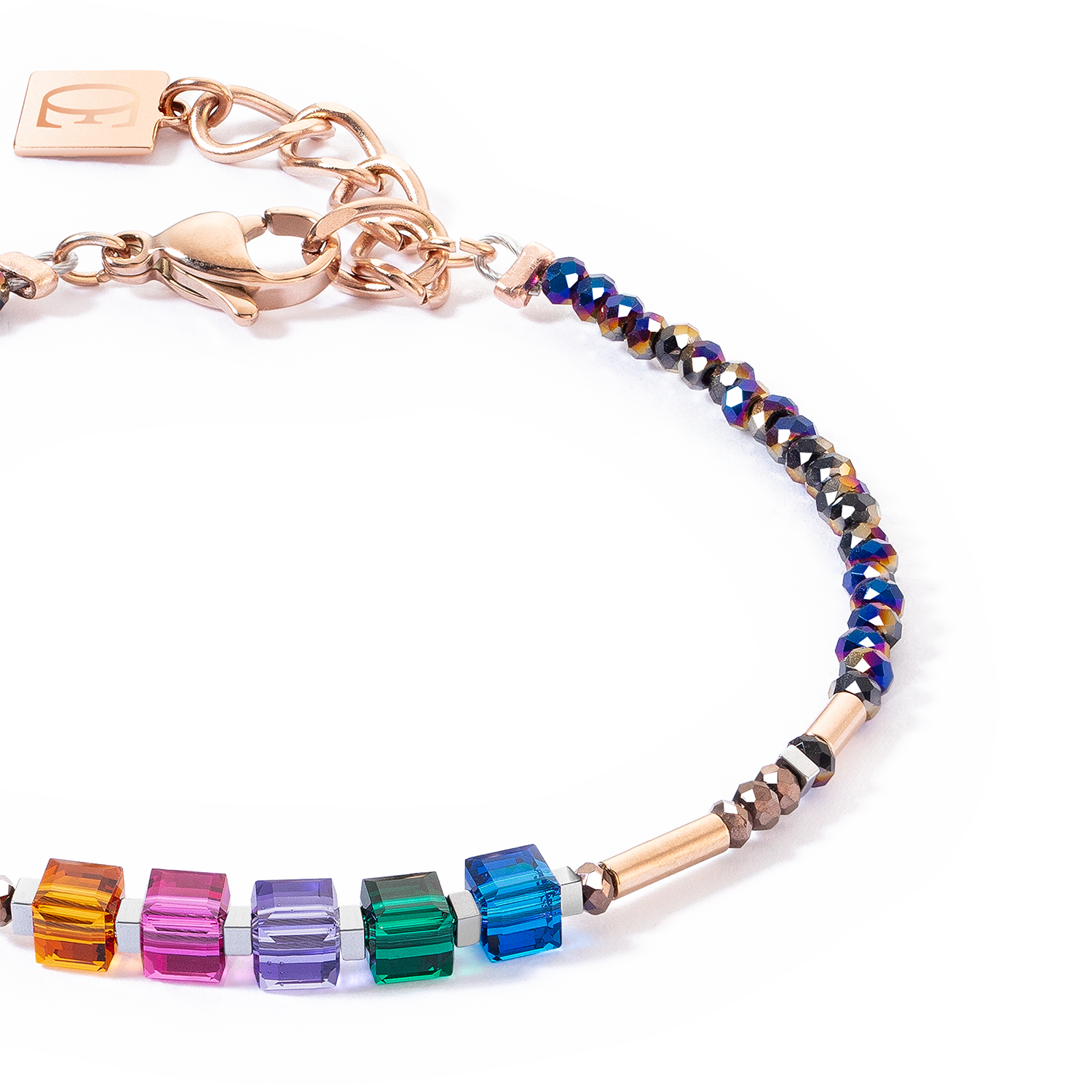 Cube Story Minimalistic Sparkling Armband Multicolour Autumn