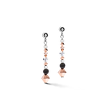 Ohrringe Amulett small Kristalle & Streifenonyx grau-kristall