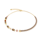 GeoCUBE® Precious Fusion Pearls Halskette Mocha Mousse von COEUR DE LION