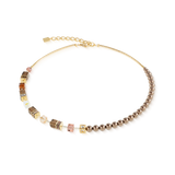 GeoCUBE® Precious Fusion Pearls Halskette Mocha Mousse