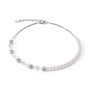 GeoCUBE® Precious Fusion Pearls Halskette weiß von COEUR DE LION