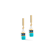 GeoCUBE® Precious Fusion Pearls Ohrringe türkis von COEUR DE LION