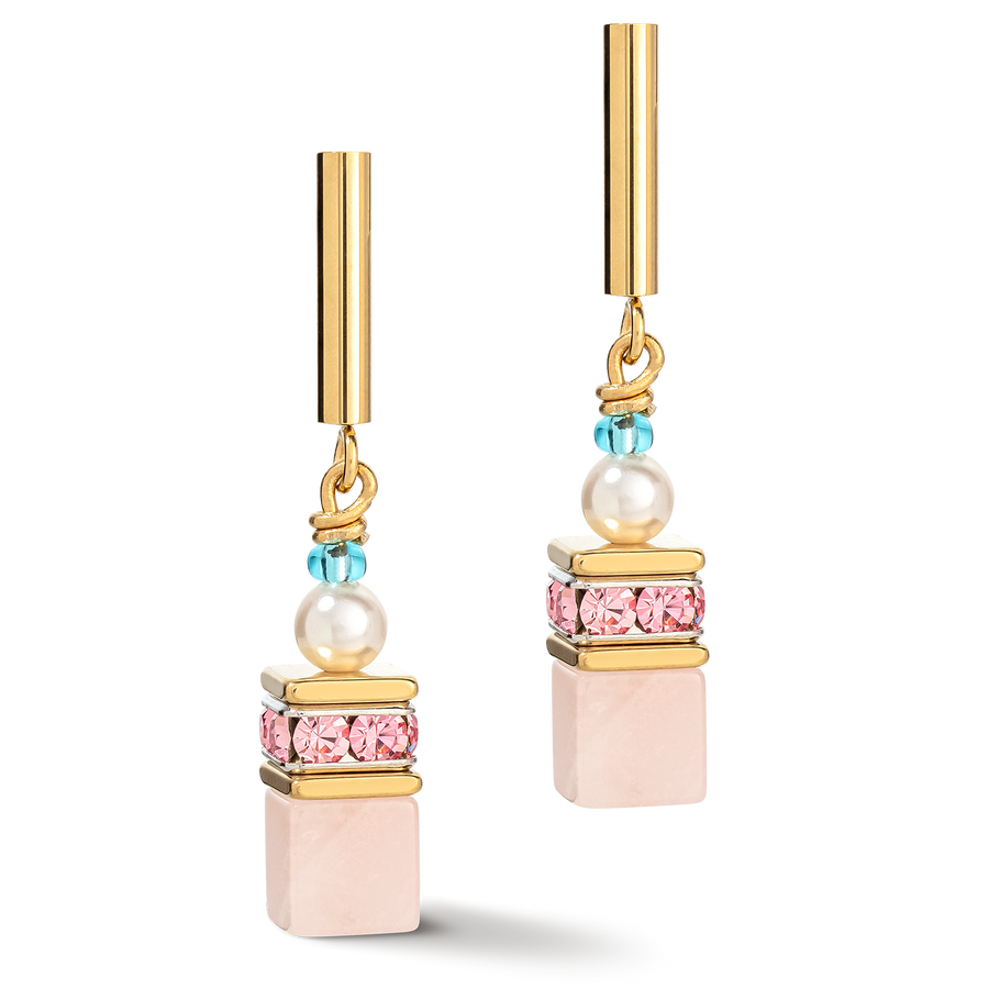 GeoCUBE® Precious Fusion Pearls Ohrringe multicolor pastell