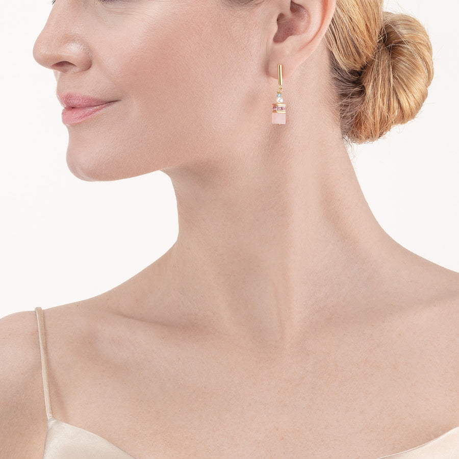 GeoCUBE® Precious Fusion Pearls Ohrringe multicolor pastell