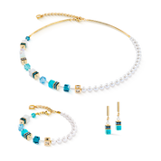 GeoCUBE® Precious Fusion Pearls Armband türkis von COEUR DE LION – im Set mit passenden Schmuckstücken
