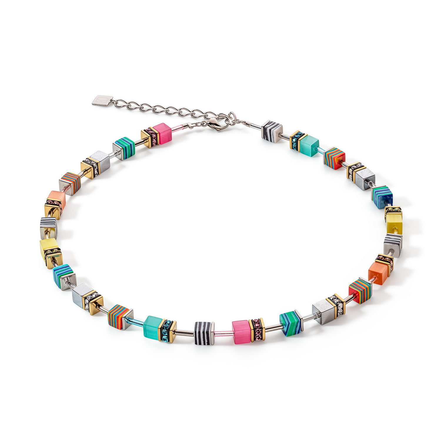 GeoCUBE® Candy Halskette multicolor spring