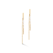 Brilliant Square Layer Ohrringe gold von COEUR DE LION