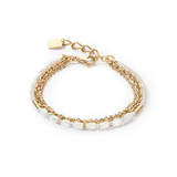 Brilliant Square Layer Armband gold