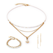 Brilliant Square Layer Armband gold von COEUR DE LION – im Set mit passenden Schmuckstücken