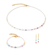 Princess Pearls Halskette gold rainbow von COEUR DE LION – im Set mit passenden Schmuckstücken