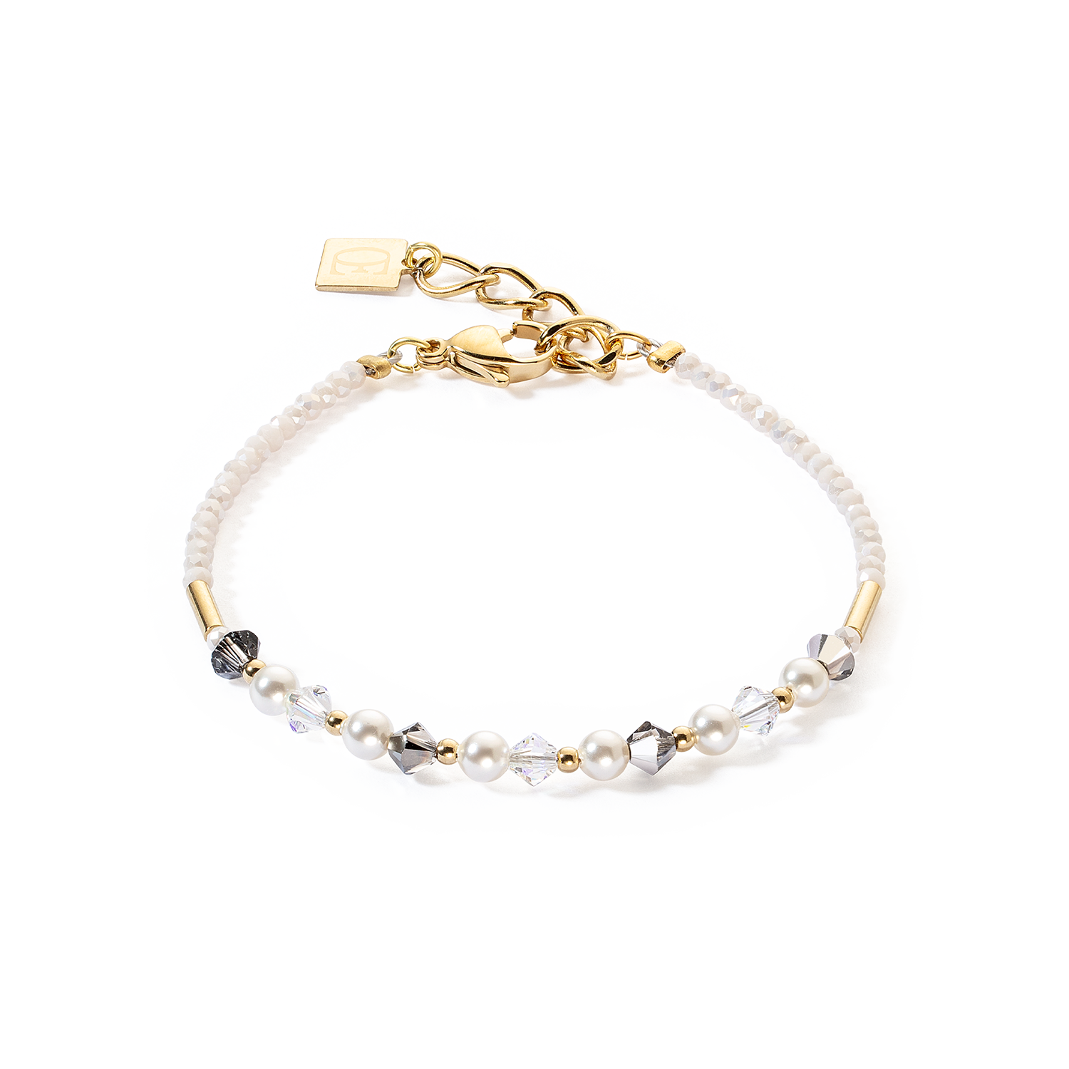 Princess Pearls Armband grau-kristall