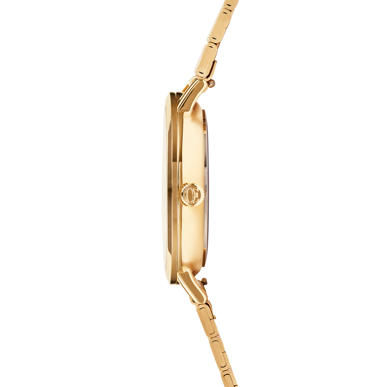 Uhr Rund Gold Sunray Monochrome Edelstahl Gold von COEUR DE LION – Tragevariante