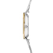 Uhr Rund Brilliant White Bicolor Edelstahl Silber von COEUR DE LION – Tragevariante