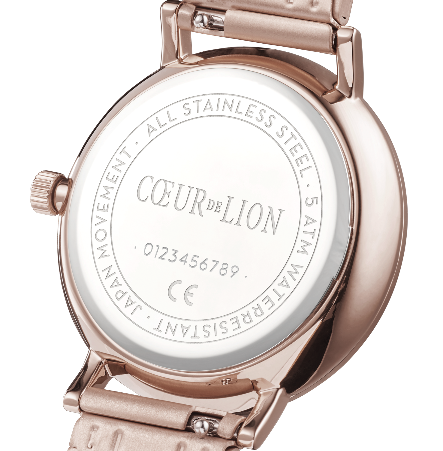 Uhr Rund Champagne Sunray Milanaise Edelstahl Champagne