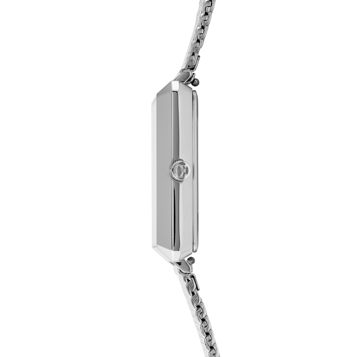 Uhr Iconic Square Graphite Sunray Milanaise Edelstahl