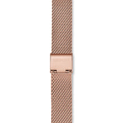 Uhr Iconic Square Mocca Sunray Milanaise Edelstahl Rosegold